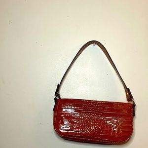 Brown Crocodile mini bag